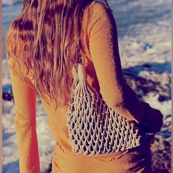 Free People Handbags - Free People Crochet Daily Shoulder Bag NWOT